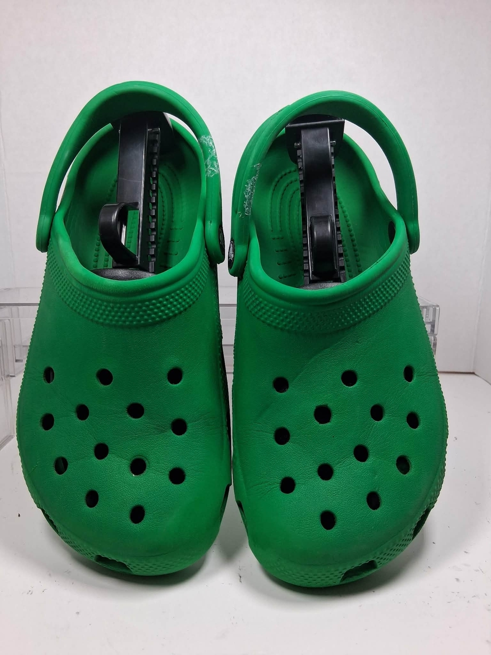 Crocs Classic Clog Men's Green/Black Slip-On Clog Sandals Logo US 5